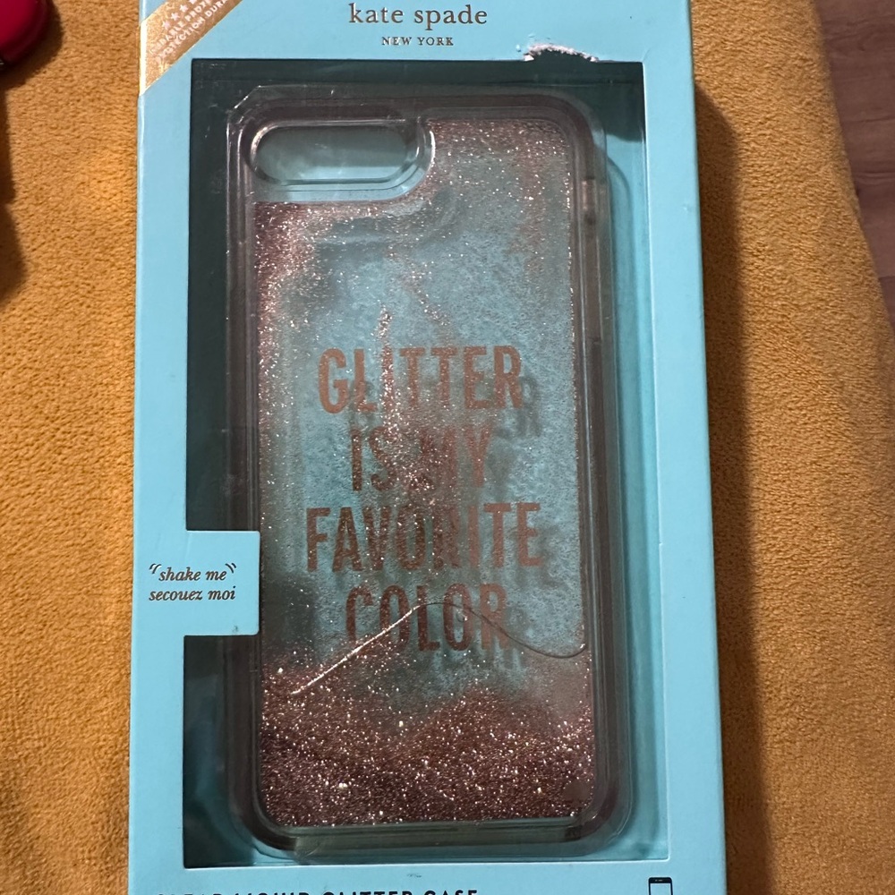 Kate Spade Glitter Phone Case -  Gold